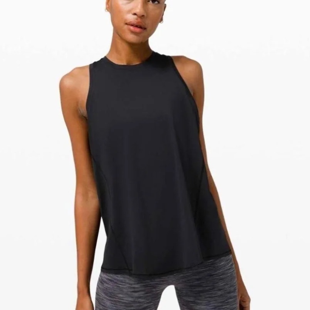 lululemon athletica burgundy tie back Tank Top